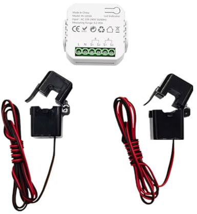 Tebbomp Tuya ZigBee Smart Energy Switch Tuya ZigBee Energy Meter Power Monitor APP Real-Time Power Statistics Consumption Querying 2CT