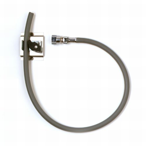 T & S Messing b-0654 Gartenschlauch-Aufhänger, Edelstahl, gefedert Gummi Grip, 30 Schlauch mit Gartenschlauch Einlass