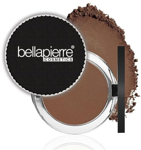 Bellapierre Compact Mineral Foundation – Fond de teint mineral compact SPF 15 | Vegan & Cruelty-Free | Hypoallergénique | Couvrance totale - 10 Grammes - Chocolate Truffle