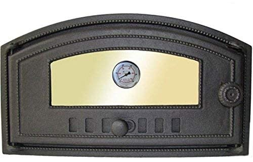 VITCAS Outdoor Pizza Oven Door Cast Iron Glass Pizza Oven Door+Thermometer 500C