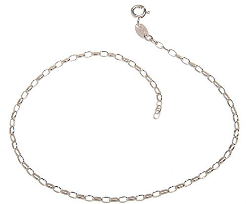 Silberketten Store Fußkette (Rundanker) - 2,3mm Breite - Länge 28cm - echt 925 Silber