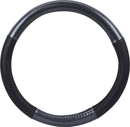 hr-imotion Design Lenkradbezug für Lenkräder zwischen 37 bis 39 cm Durchmesser in Carbon Fiber Optik [5 Jahre Garantie | Griffsicher | Schweißregulierend | Design in Germany] - 10811401