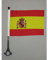 AZ FLAG - Fahrradfahne Spanien - 21x14 cm - Spanische Fahrradflagge 14 x 21 Cm - Fahrrad Flaggen