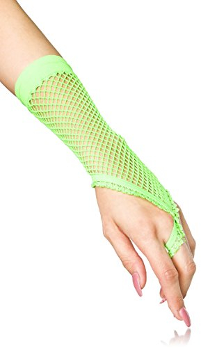 jowiha Fingerlose elastische Netz Handstulpen Handschuhe Grün