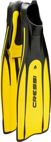 Cressi Pro Star Palmes de plongée Adulte Unisexe, Jaune, Taille 41/42