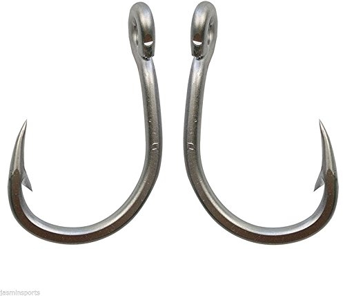 Shaddock Fishing® 30PCS/Lot Big Game Edelstahl Angelhaken 10884 Salzwasser Fischhaken Inline Karpfenangeln Kreishaken Größe: 3/0-12/0, 12/0-30PCS