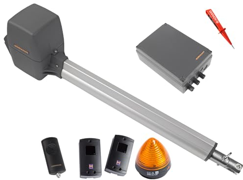 Hörmann Rotamatic PL1 BiSecur Serie 3 Drehtorantrieb 1-flüglig + 1x Handsender HSE4 BS + Lichtschranken EL301 + Warnlicht SLK EADAMS Set 5in1B SK