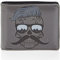 Shagwear Geldbörse Herren Portemonnaie Groß mit Riessverschluss Münzfach 9 Fächer PU Leder Geldbeutel für Männer Brieftasche Wallet Portmonee - Hipster-Schädel