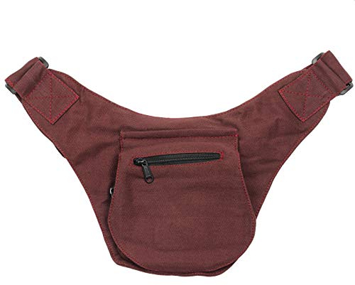 Freak Scene Gürteltasche - Lemmy - rot-Bordeaux - Bauchtasche - Hüfttasche