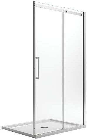 Porte Paroi Douche 100CM H200 Verre Transparent 8mm vers Droite avec Easy-Clean mod. Prime