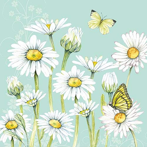 Ambiente Servietten, 33 cm, Gänseblümchen, 20 Stück