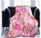 Morbuy Kuscheldecke für Mädchen Decke, Sofa Weiche Flanelldecke Warm Sofadecke Wohndecke Kuscheldecke Mikrofaser für Bettüberwurf Tagesdecke (150x220cm,Rosa Flamingo)