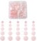 Beadthoven 225pcs Natural Rose Quartz Beads Frosted Round Ball Loose Beads for Jewelry Making(4mm, 6mm, 8mm, 10mm, 12mm)