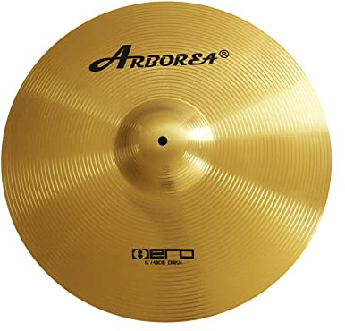 Arborea Cymbal Crash Cymbal Hero Brilliant Finish Bright Sound 16 inch Drum Cymbal For Practice (16Crash）
