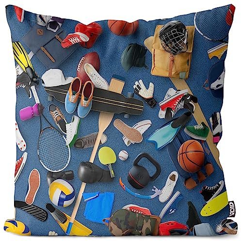 VOID Sportausrüstung Sport Freizeit Kissenbezug Kissenhülle Polyester wasserfest Outdoor Indoor, Kissen Größe:40 x 40 cm