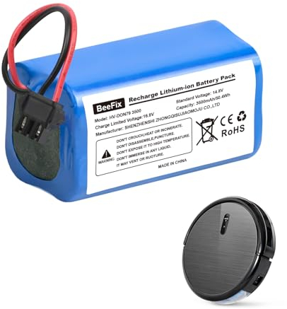 Batería de Repuesto para Eufy RoboVac 11 11S 11S MAX,15C 15C MAX,Deebot N79S N79S N79 Alta Capacidad Tesvor X500, Proscenic 850T batería Robot Battery