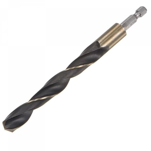 TA-VIGOR 13mm Hex Shank Twist Drill Bit Set, 1/4 Inch Shank HSS High Speed Steel Drill Bit Set Quick Change Twist Drill Bits for Woodworking, Plastic and Metal