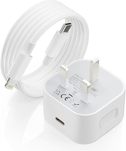 for I Phone Charger and Plug, 1 Pack 20W USB C Fast Char-ger Plug and Cable 2M/6.6FT, Safe & Durable Charger I Phone for 14 13 12 11 Pro Max XS XR X SE 8Plus, iPad