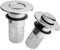 2 Stück Edelstahl Bodenabflusssieb Edelstahl Pop-up Ablaufventil mit Sieb, Universelle Bounce Core Abflussstopfen Waschbeckenstöpsel für Bad Waschbecken Küche (30-40mm)