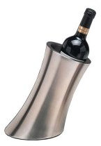 American Metalcraft SLWC2 Stainless Steel Brushed Wine Cooler Silver, 5-1⁄4 Dia. x 9-1⁄4 H