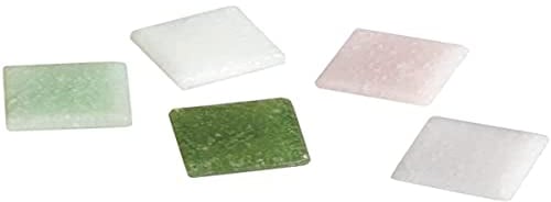 Rayher Hobby Rayher Artdecor Mosaik Mix 2x2cm, ca.350Stück, Dose 1kg , Glasmosaik, Glassteine, Grün-Töne,1453113
