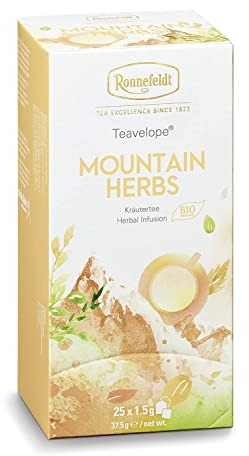 Ronnefeldt - Teavelope - Herbes de montagne - Tisane - 25 sachets de thé de 1,5 g