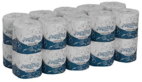 Georgia-pacific Ange doux ultra professionnelle papier toilette 1632014 (WXL) 11,4 x 10,2 cm (Coque de 20 rouleaux, 400 feuilles par rouleau)