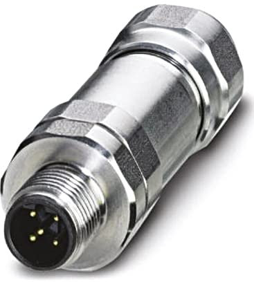 Phoenix Contact SACC M12 M12 Rundsteckverbinder Stecker 5-polig / 4.0A Kabelmontage, Schraubanschluss IP65, IP67, IP69K