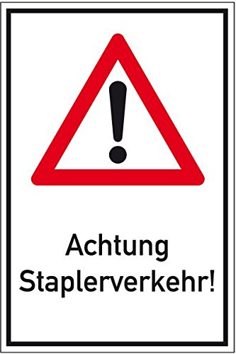 LEMAX® Kombischild Gefahrstelle, Achtung Staplerverkehr, Nr.101, Aluminium, 400x600mm