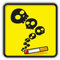 Smoking Kills Warning Sign Funny Hochwertigen Auto-Autoaufkleber 12 x 12 cm
