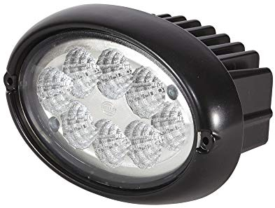 HELLA 1GA 996 661-061 LED-Arbeitsscheinwerfer - Oval 100-24/12V - 1700lm - Einbau/Schraubanschluss - 2-Punkt Befestigung - weitreichende Ausleuchtung - Stecker: DEUTSCH Stecker