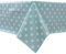 Vinylla Polka Dot Duck Egg Easy Wipe Clean PVC Tablecloth, 140x240cm