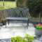 Lazy Susan April Gartenbank in Schiefergrau ohne Sitzkissen | Sandguss-Aluminium | Wetterfest | Rostfrei | Wartungsarm | 3 Jahre Garantie