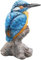 Farmwood Gartenbild Eisvogel auf Stamm 9x9x15cm, Polyresin, SCULPTURE, Gartenskulptur, 4339567031, Blue, Green
