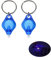 Mini-LED-Taschenlampe, UV-Geldprüfer, Schlüsselanhänger, 7 Farben, 2/5 Stück