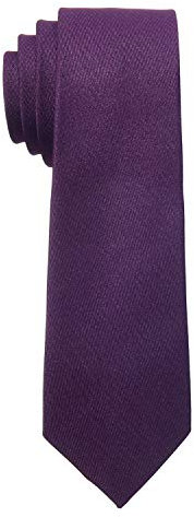 MASADA Herren-Krawatte von Hand gefertigt & sorgfältig verarbeitet 6 cm breit Aubergine