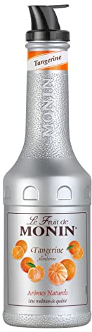 MONIN Le Fruit Mandarine - Fruchtpüree Mix 1,0 l | Mandarinen Fruchtpüree-Mix - für Cocktails, Mocktails, alkoholfreie Getränke und Desserts