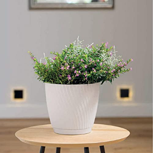 Mika Topflappen für den Innenbereich, Kunststoff, 19 cm, Weiß mit Untersetzer