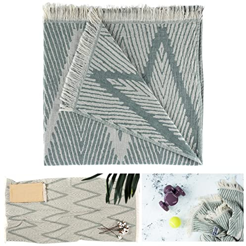 ARTY HOME Hamamtuch Strandtuch Saunatuch - Badetuch Sporthandtuch Reisehandtuch Doppellagig 100% Baumwolle Oeko-TEX schnelltrocknend saugfähig leicht groß Unisex weich 170 x 90 cm