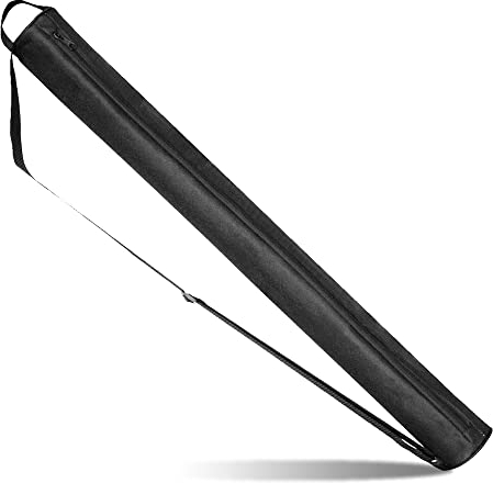 7-Can Golf Beer Holder Sleeve, Insulated Beverages Cooler Tube with Adjustable Shoulder Strap, Leakproof Sleeve Keeps Canned Drinks Cold on Golf Course Fits Most Golf Bags, Black