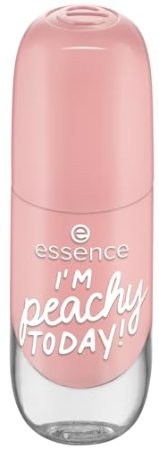 essence gel nail colour, Nagellack, Nr. 43, Orange, langanhaltend, Expressergebnis, schnelltrocknend, glänzend, acetonfrei, vegan, ohne Mikroplastikpartikel, ohne Konservierungsstoffe, 1er Pack (8ml)