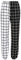 Runstarshow Damen Hose High Waist Kariert Freizeithose Lang Sweathose mit Elastischen Bund Plaid Jogger Pants Schwarz Weiß