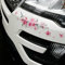 Auto-Aufkleber, Motiv: rosa Kirschblüten, Vinyl, selbstklebend, für Windschutzscheibe, Windschutzscheibe, Stoßstange, 2 Stück