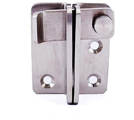 LAErper Bolt Door Lock Gate Latch Tiny Padlock Hasp, Anti-Theft Padlock, Stainless Steel Brushed Finish, Open To The Left/Right