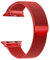 IMKRC Cinturini magnetici per Apple Watch, compatibili con Apple Watch SE, cinturini per Iwatch, 44 mm (rosso - grande), Large Size 42/44/45mm, Acciaio inossidabile