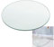 V3VOGUE Cristales para Mesas Redondo, Vidrio Templado Transparente para Mesa De Comedor, Tablero De Vidrio Redondas, Tapas De Mesa De Vidrio De Bricolaje, Diámetro 35cm ~ 100cm