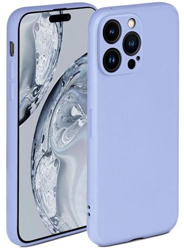 ONEFLOW Soft Case für iPhone 14 Pro Hülle aus Silikon mit Kameraschutz, Silikonhülle mit erhöhtem Schutz fürs Display, Backcover Schutzhülle, weiche Handyhülle, Hellblau
