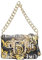 Versace Damen Taschen Schwarz Umhängetasche mit gemustertem Logo Couture und Schnalle baroque UNI, Schwarz