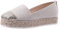 Chaussures d'été pour femme - Ballerine en corde - Plateforme - Couleur unie - Toile tissée - Chaussures décontractées - Mode - Chaussures d'hiver pour femme, beige, 40 EU