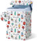Odot Housse Machine a Laver Chargement par Le Haut, Couvre-Machine Protecteur Anti-Poussière Couverture pour Machine Lave-Linge et Sèche-Linge (Maison de l'arbre,Capacité XXL 12.5kg)
